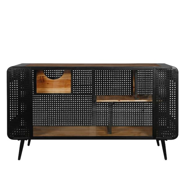 Foobrues 55.12 in.Spacious Cat House with Tempered Glass, for Living Room, Hallway, Study and Other Spaces