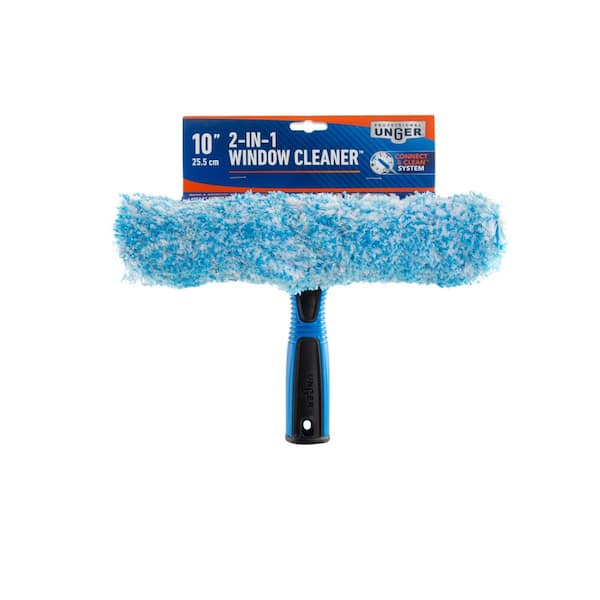 Kleen Handler Window Washing 14 in. Squeegee, 2-in-1 Window Cleaning Tool, Scrubber and Squeegee Combo Cleaner(2-Pack)