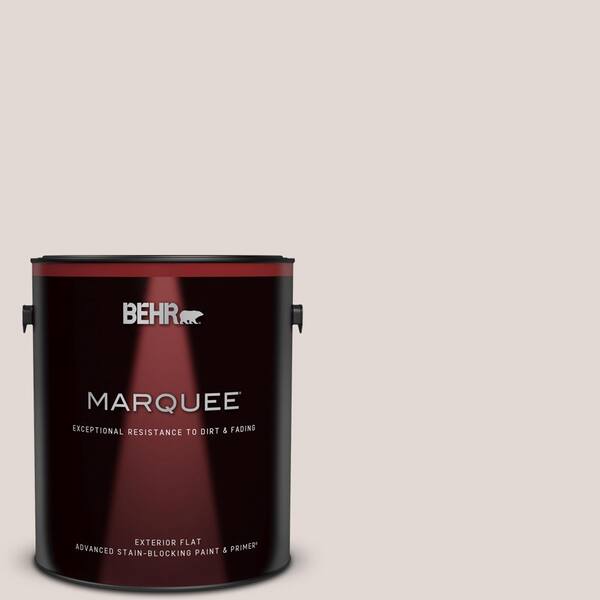 BEHR MARQUEE 1 gal. #PPL-63 Hint of Mauve Flat Exterior Paint & Primer