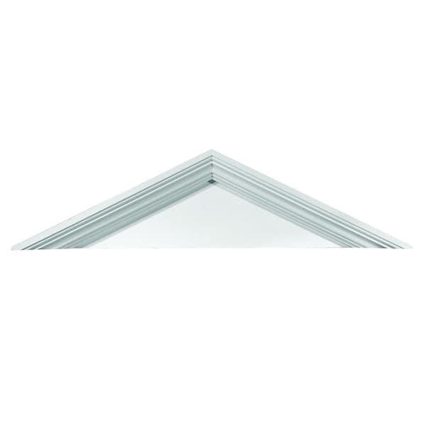 Fypon 56-1/2 in. x 13-5/8 in. x 4-1/2 in. Polyurethane Peaked Cap Pediment