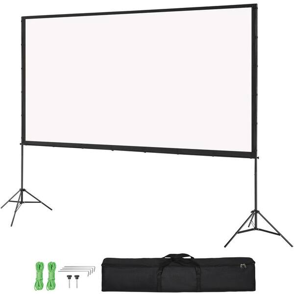 SWAREY 120 Inch 16:9 HD Projector Screen With Portable Stand For Home Theater