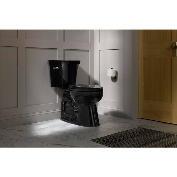 KOHLER Highline Two-Piece 1.28 GPF Flapper/Piston Elongated Toilet