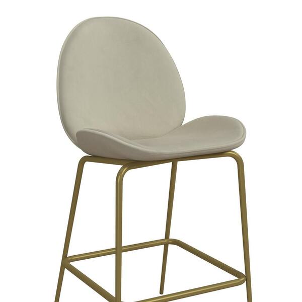 cosmoliving by cosmopolitan astor upholstered counter stool