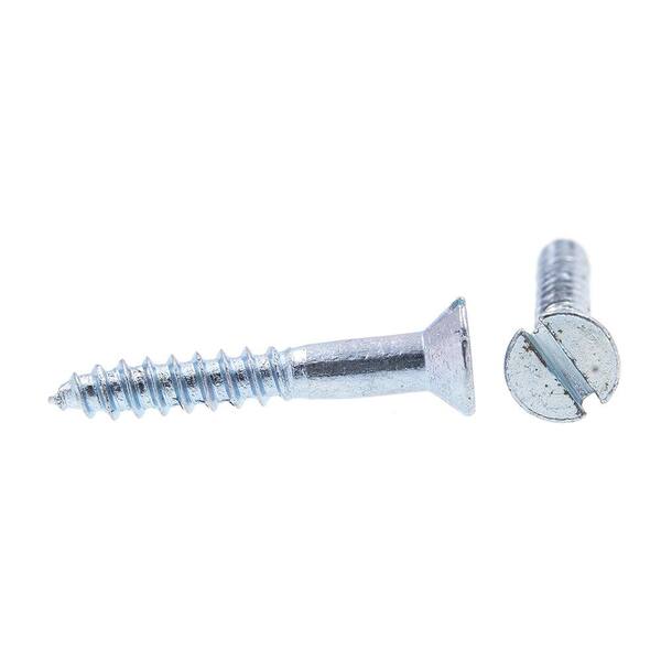 Fastenere #7 x 1/2 Slotted Round Head Wood Screws Stainless Steel 18-8 100