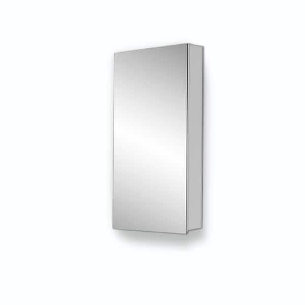 Andrea 15 in. W x 36 in. H Large Rectangular Recessed or Surface Mount Medicine Cabinet with Mirror