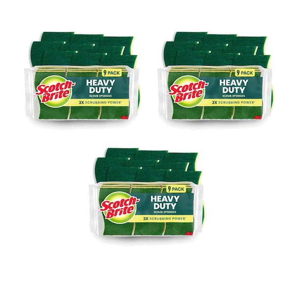 Heavy-Duty Scrub Sponge (27-Pack)