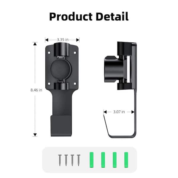 Ahfiwaso Electric Vehicle J1772 Charger Holder 180° Rotating