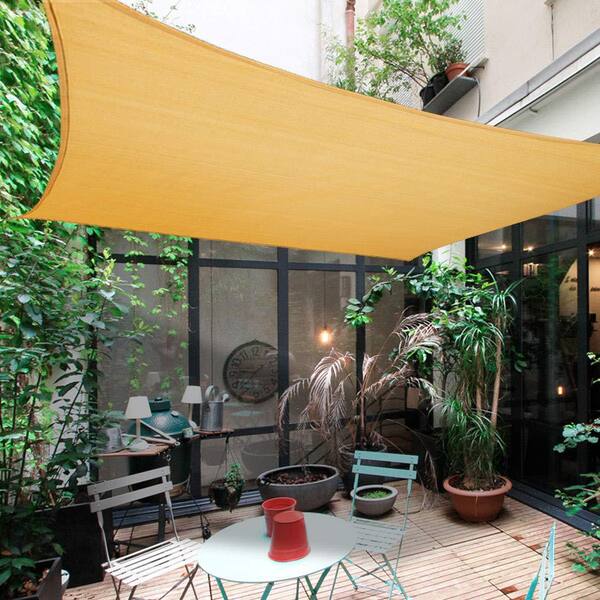 Custom 8FT 15FT Gray Rectangle Sun Shade Sail Screen Patio Yard Pool Garden 