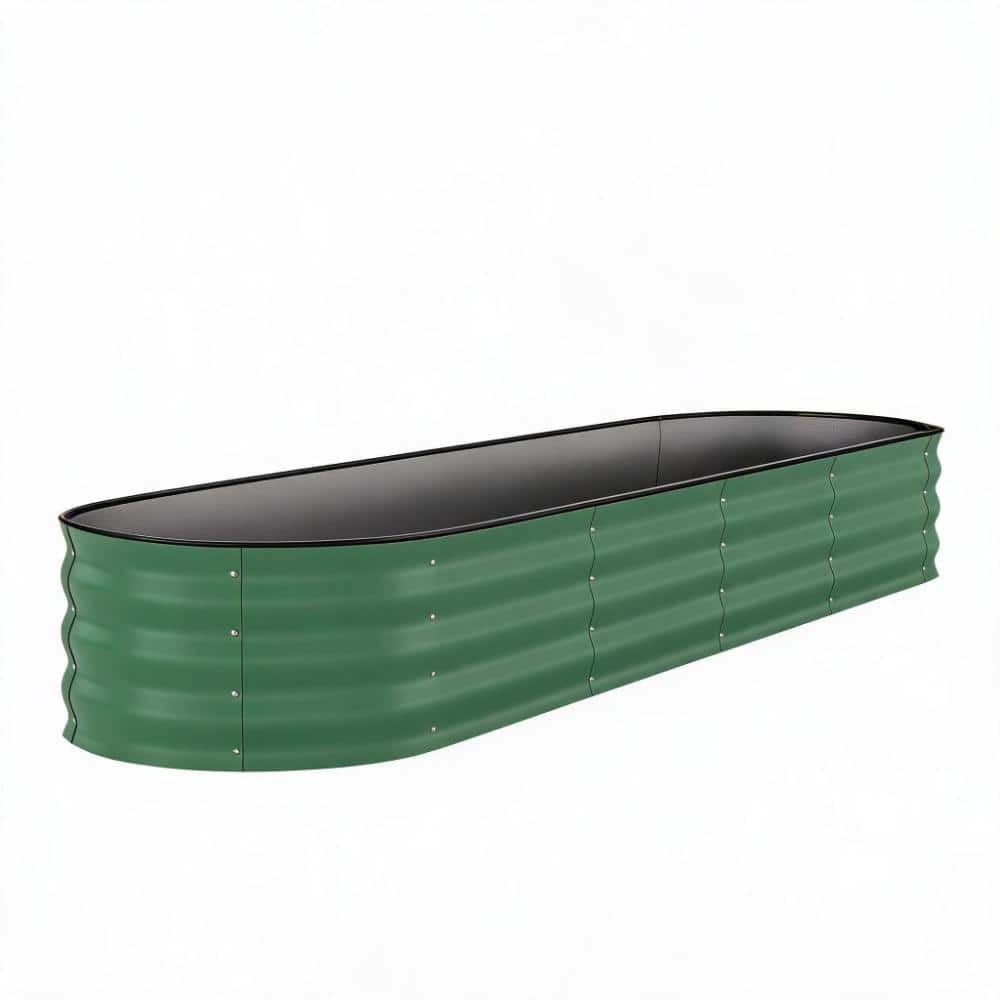 Green 8x2x1.5 ft.Galvanized Steel Outdoor Raised Planter Box for Vegetables, Flowers & Herbs price history on PriceWatchPro