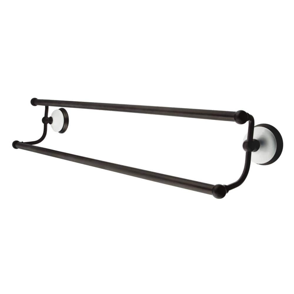 Kingston Brass Victorian 24 In Double Towel Bar In Oil Rubbed Bronze   Oil Rubbed Bronze Kingston Brass Towel Bars Hba1113orb 64 1000 