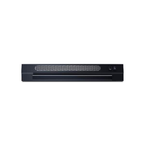 Retractable 24 in. Ductless Under Cabinet Range Hood in Black, ADA Compliant