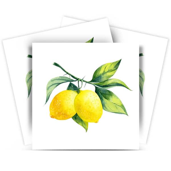 MI ALMA Yellow L20 6 in. x 6 in. Vinyl Peel and Stick Tile (24-Tiles, 6 Sq. Ft./Pack)