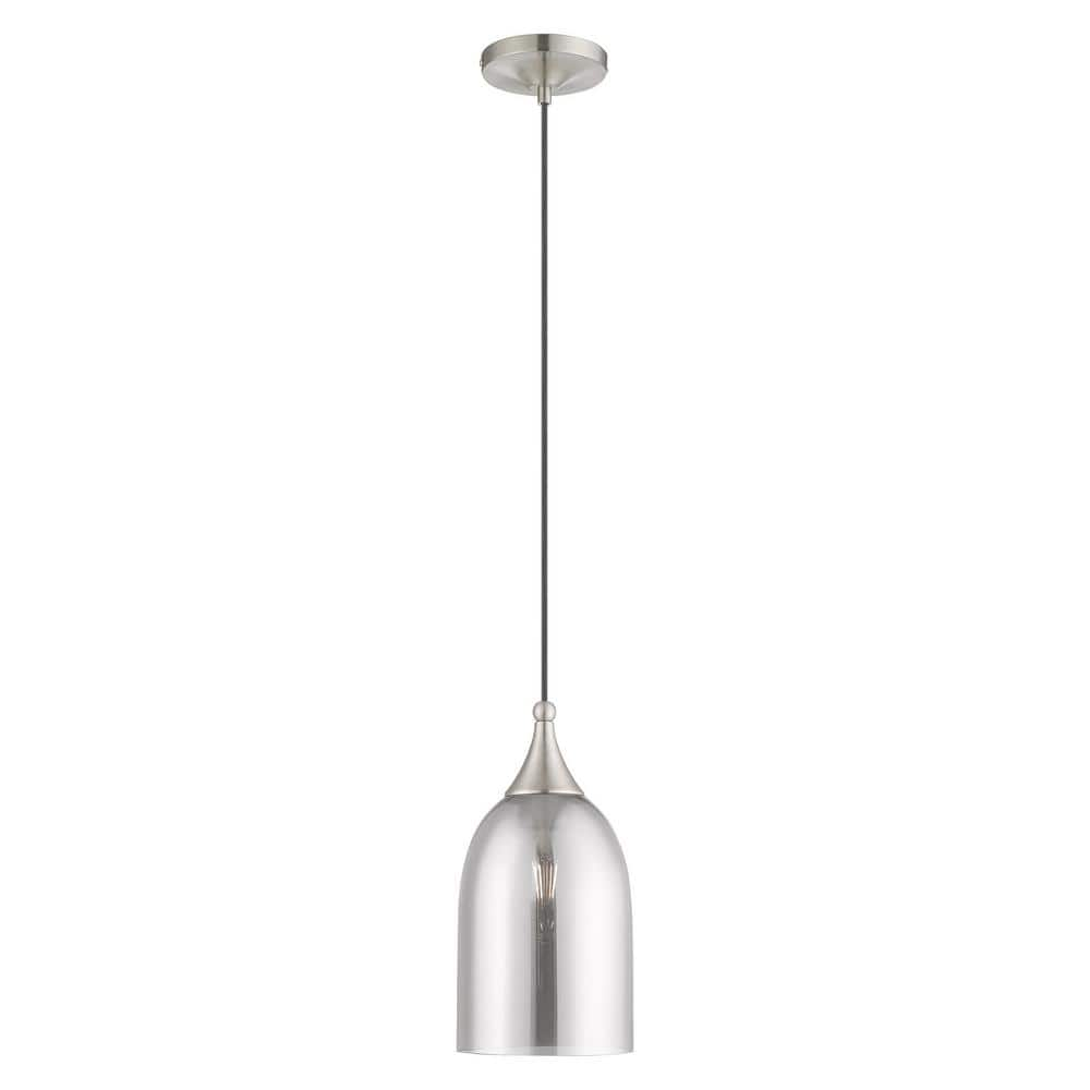 Livex Lighting Art Glass Mini Pendants 1 Light Brushed Nickel Mini ...