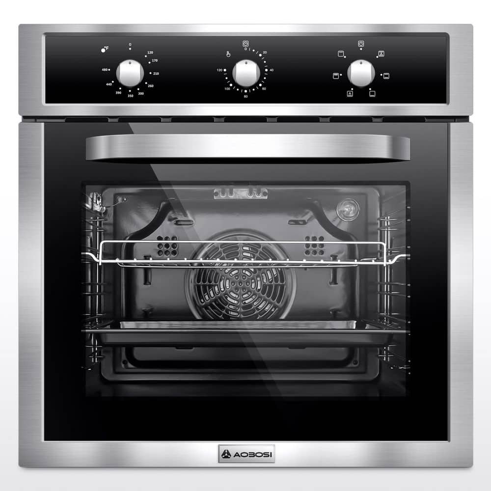 amzchef 24 in. Single Commercial Electric Wall Oven With Convection in. Stainless Steel
