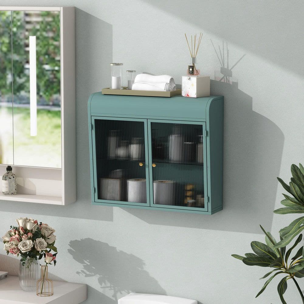 27.55 in. W x 23.62 in. H Rectangular Army Green Metal Surface Mount Wall Cabinet Medicine Cabinet without Mirror price history on PriceWatchPro