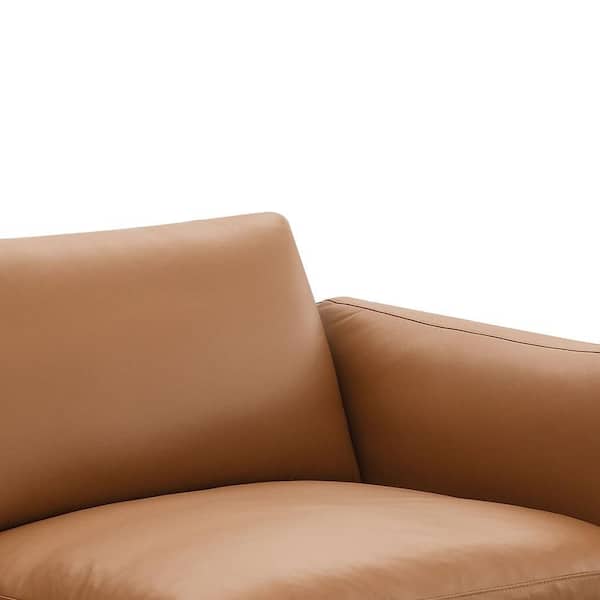 Acme Furniture Brighton 51 in. Pillow Top Arm Leather Square Sofa