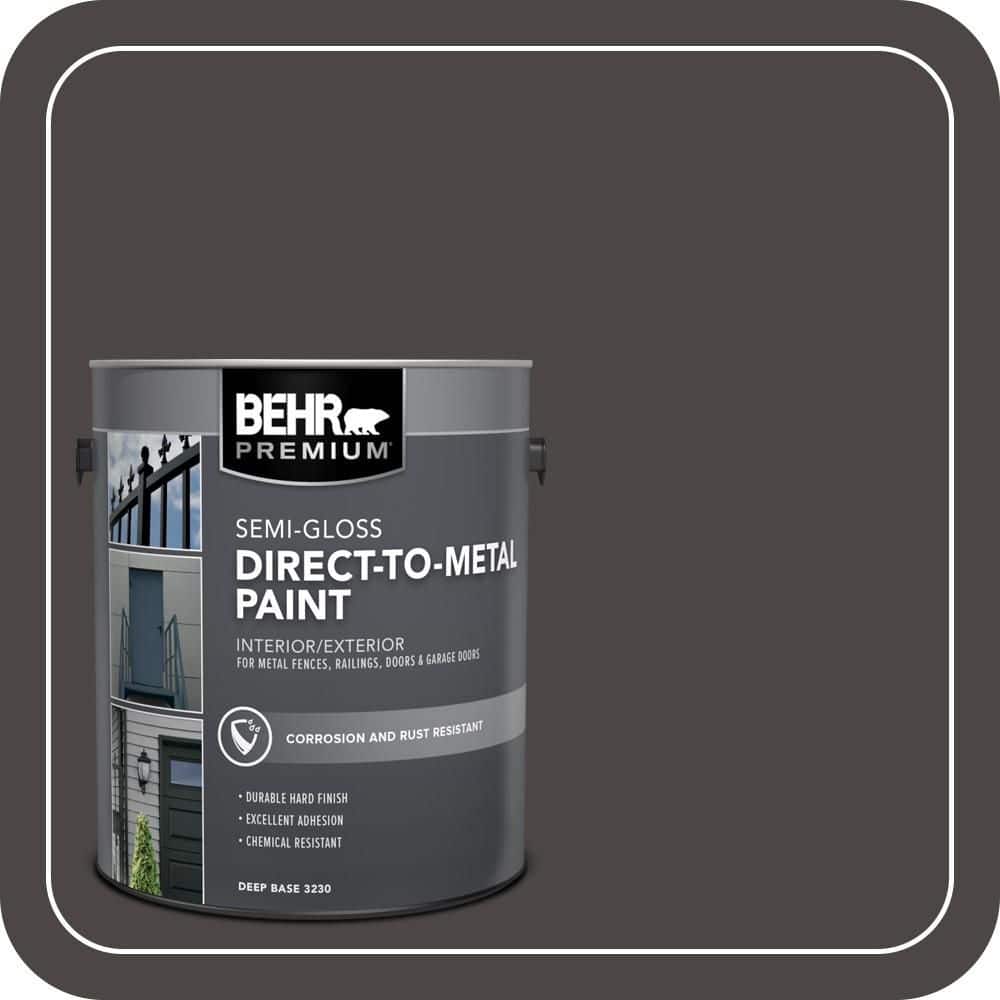 BEHR PREMIUM 1 gal. #PPU24-01 Black Mocha Semi-Gloss Direct to