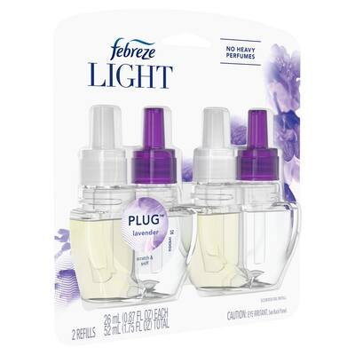 Plug Light 0.87 oz. Lavender Scent Oil Automatic Air Freshener Refill (2-Count, 6-Pack)