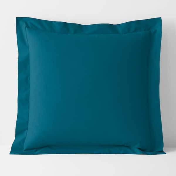 The Company Store Company Cotton Percale Teal Euro Sham