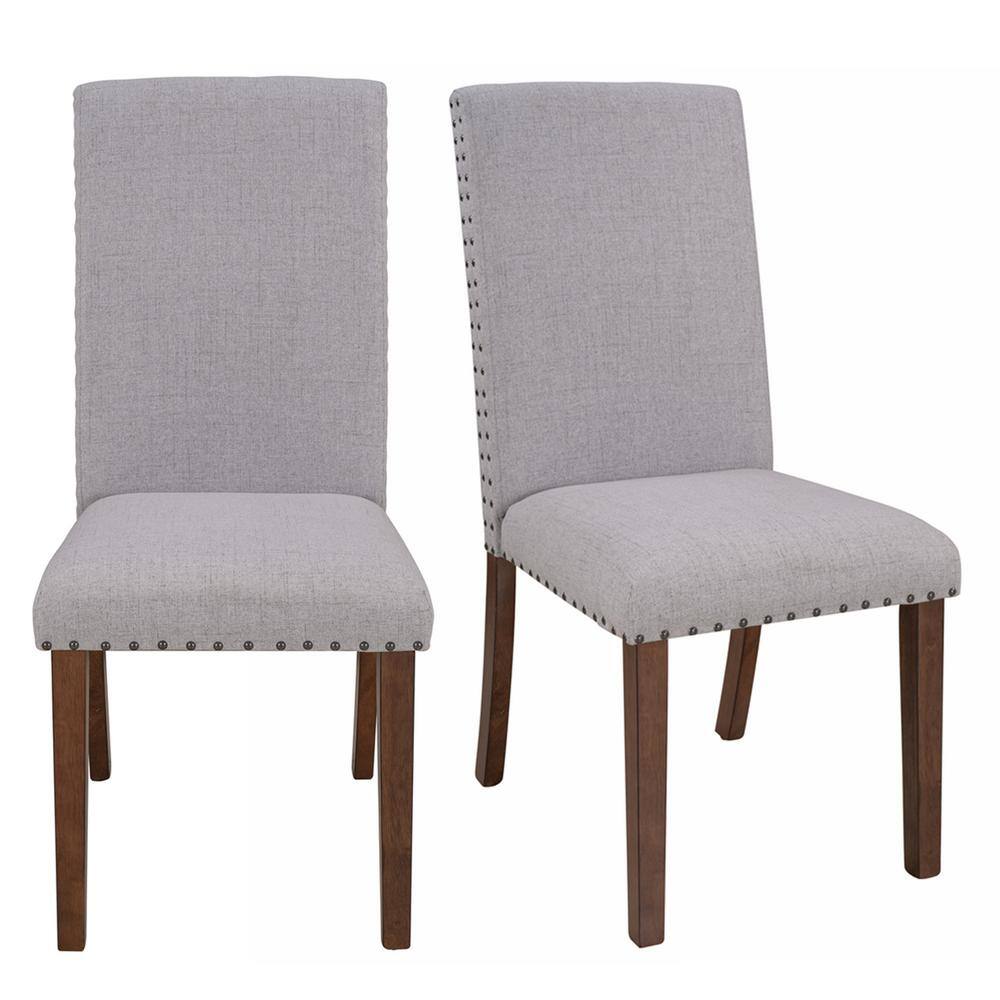 Stanly Rolled Upholstered Parsons Chair (Set of 2) Highland Dunes Upholstery Color: Cobalt