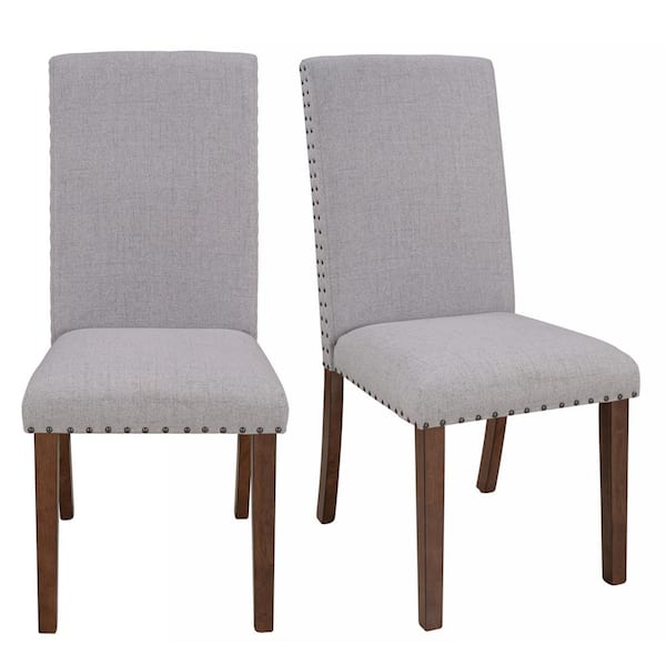 Linen upholstered dining chairs hot sale