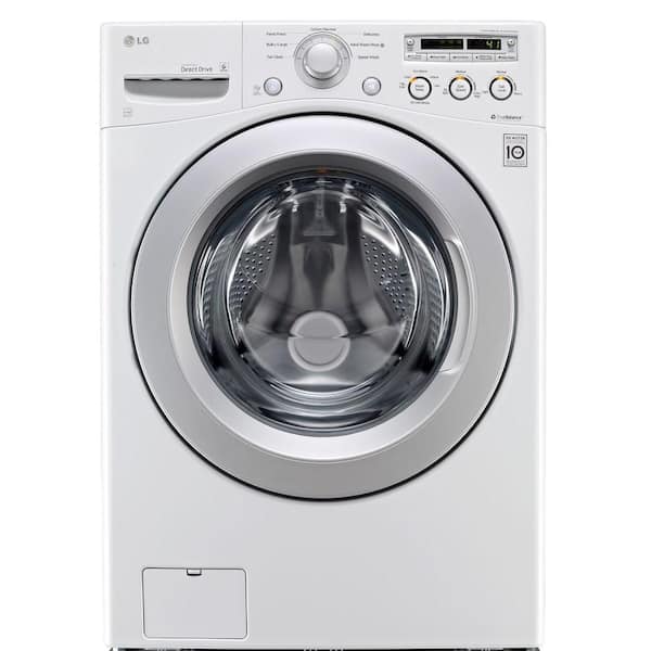 LG 4.0 DOE cu. ft. High-Efficiency Front Load Washer in White, ENERGY STAR