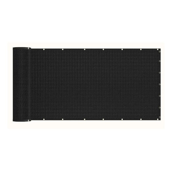 6 ft. x 25 ft. Heavy Duty 90% Blockage Privacy Screen Fence Mesh Shade Net for Wall Garden Yard Backyard, Black