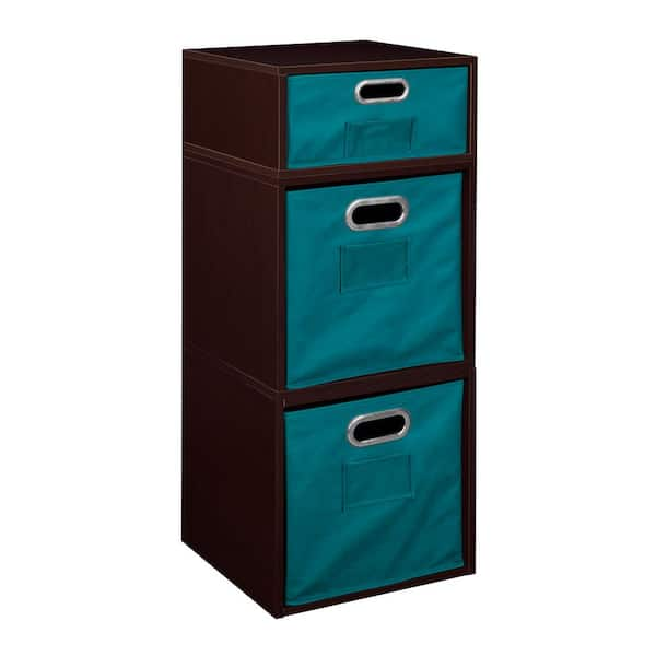 null 32.5 in. H x 13 in. W x 13 in. D Wood 3- Cube Organizer