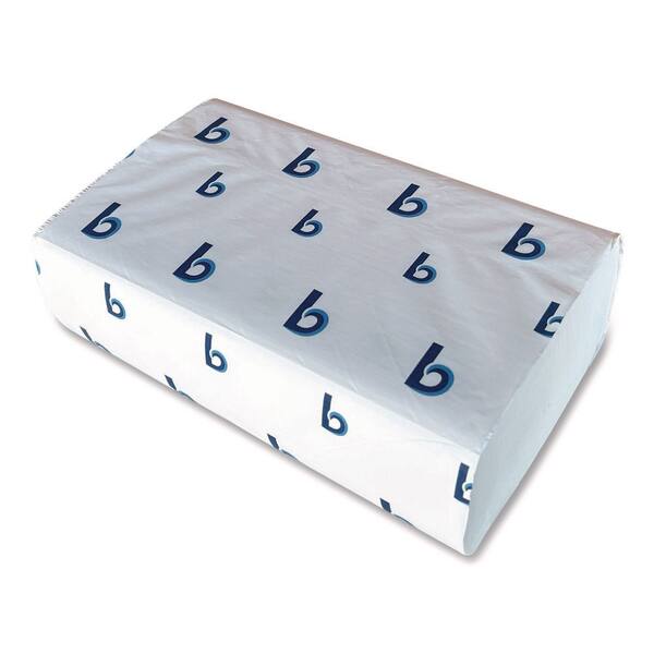 Structured Multifold Towels, 1-Ply, 9 x 9.5, White, 250/Pack, 16 Packs/Carton