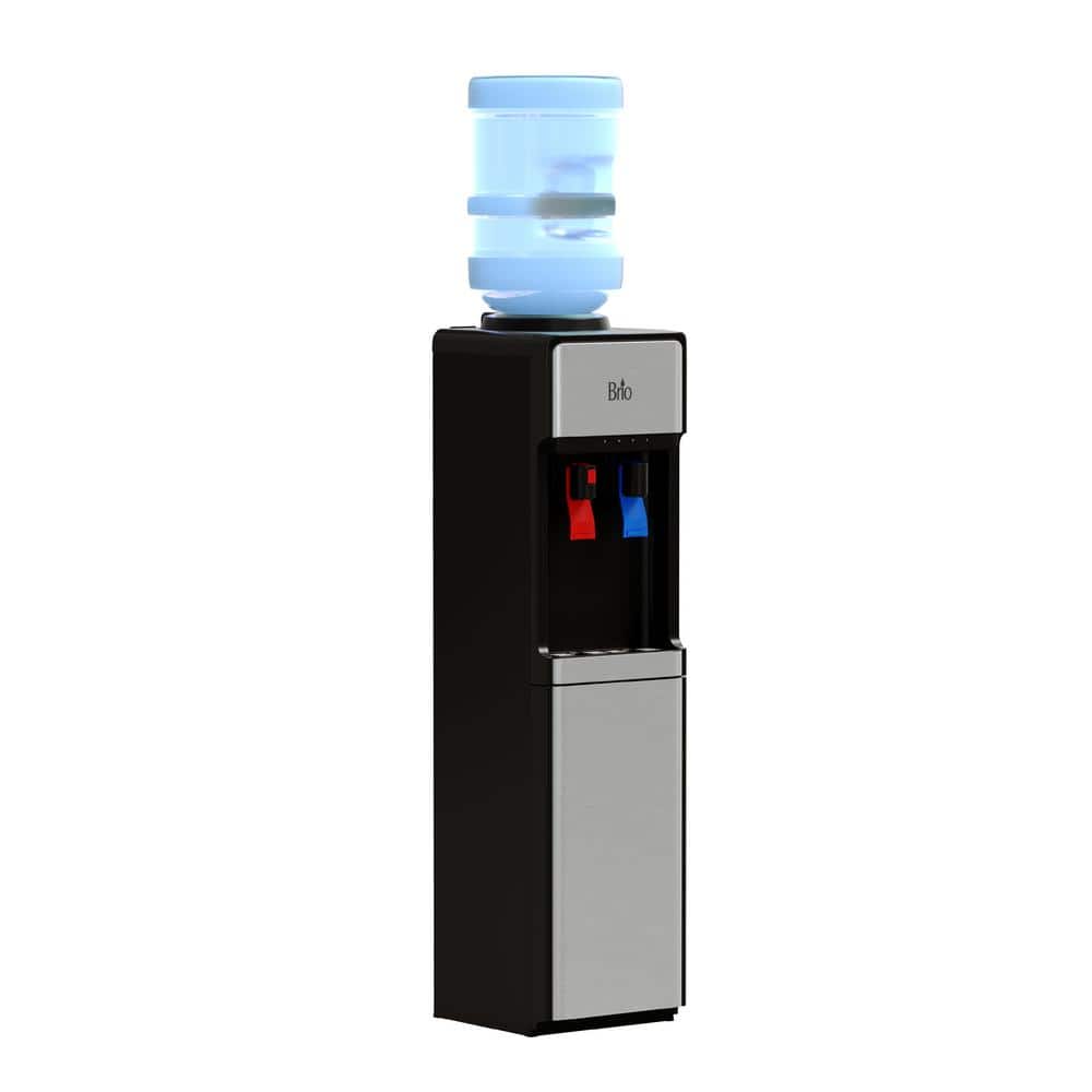 Brio 300 Series Slimline Top Loading Water Cooler Water Dispenser Hot and Cold Water CLTL320SL
