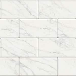 12 in. x 12 in. Vinyl Peel and Stick Tile Stickers Self Adhesive Backsplash Tile for Decor, White (30-Pack, 30 sq. ft. )