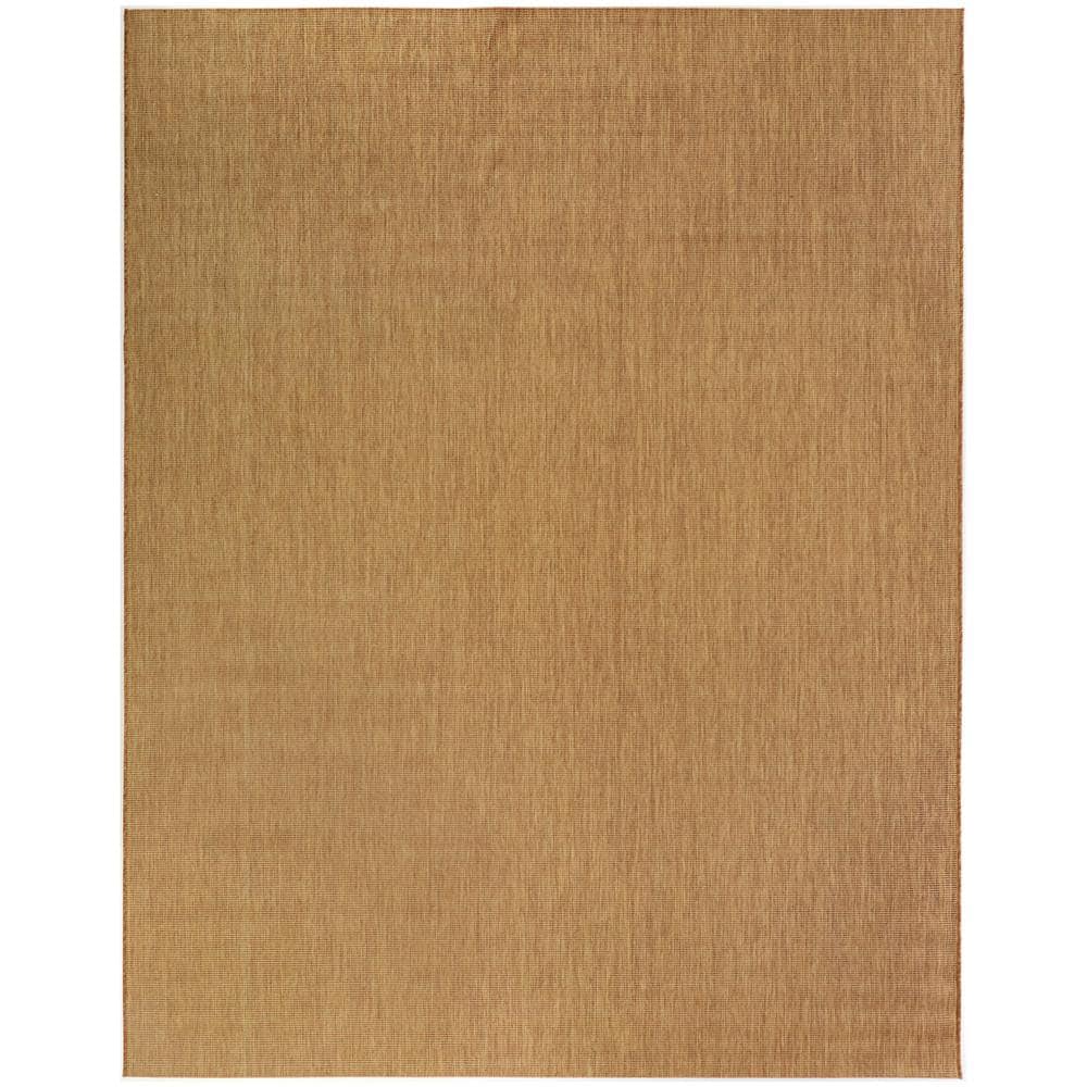 Hampton Bay Solid Tan 9 ft. 2 in. x 12 ft. Indoor/Outdoor Patio Area