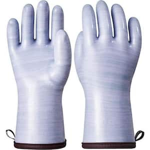 Liquid Silicone Smoker Oven Grilling Gloves, Food-Contact Grade, Heat Resistant Gloves for Cooking, Grilling, Baking