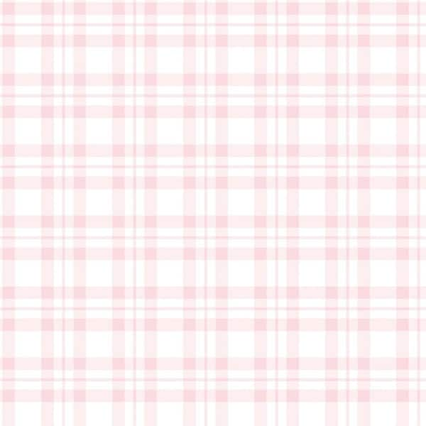 Tiny Tots 2-Collection Pink/White Matte Finish Traditional Plaid Design  Non-Woven Paper Wallpaper Roll G78396 - The Home Depot