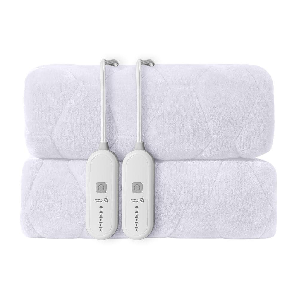 Full White Deep Pocket Flannel Electric Heated Mattress Pad price history on PriceWatchPro