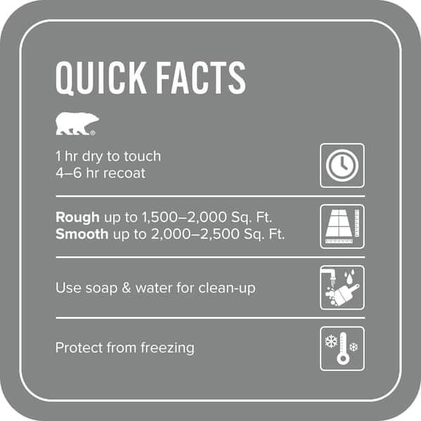 5 gal. #PFC-63 Slate Gray Self-Priming 1-Part Epoxy Satin Interior/Exterior Concrete and Garage Floor Paint