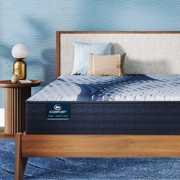 iComfort Aveda Queen Plush 12 in. Low Profile Mattress Set