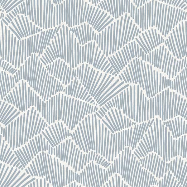 NuWallpaper Perwinkle Blue Ridge & Valley Peel & Stick Wallpaper Sample