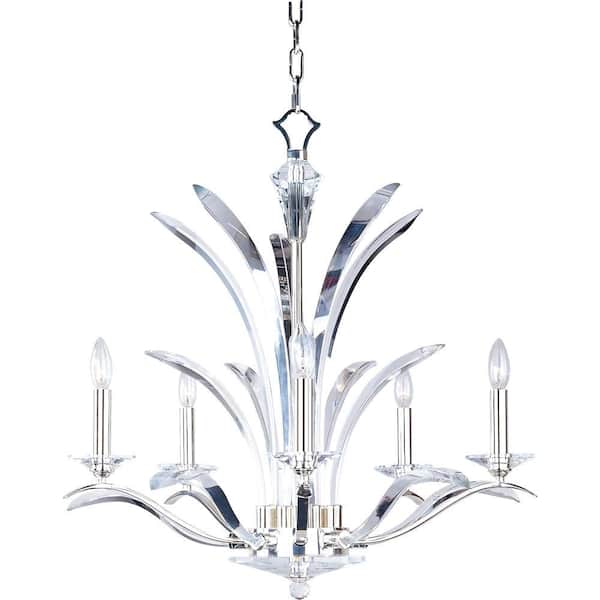Maxim Lighting Paradise 5-Light Plated Silver Chandelier
