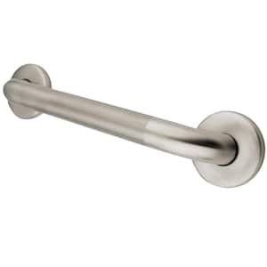 Traditional 12 in. x 1-1/4 in. Grab Bar in Brushed Nickel