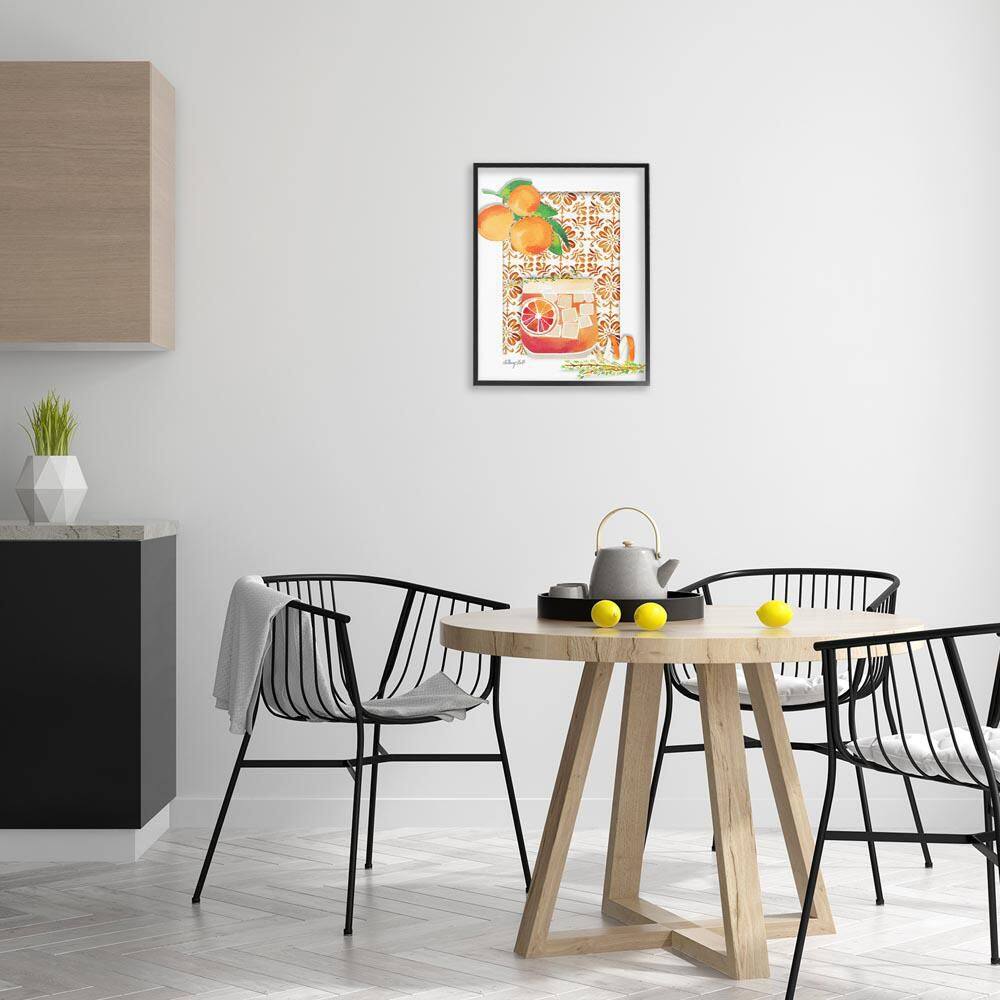 Mediterranean Pattern Negroni by Hillary Holt Black Framed Food Giclee Art Print 20 in. x 16 in. price history on PriceWatchPro