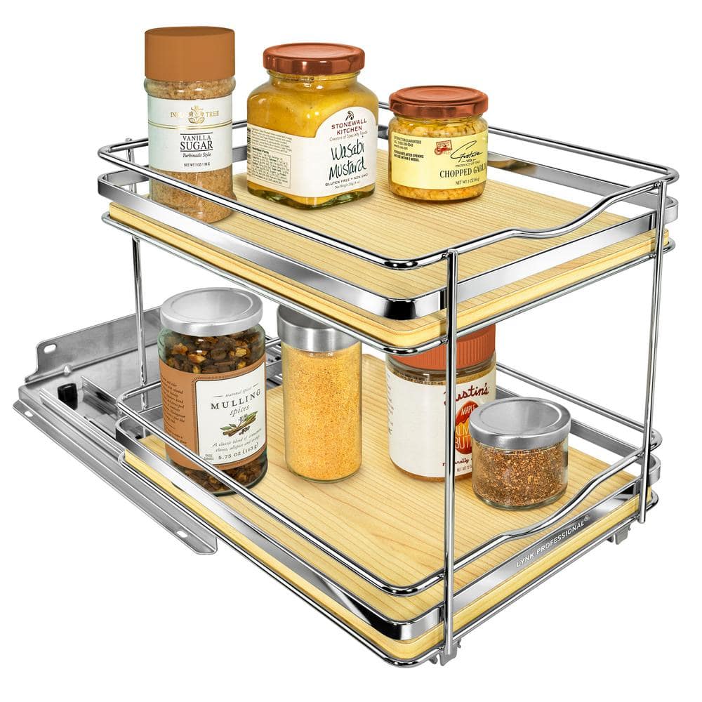 3 Tier Stainless Steel Kitchen Spice Rack Countertop Standing Corner Shelf Seasoning  Organizer Jars Bottle Storage