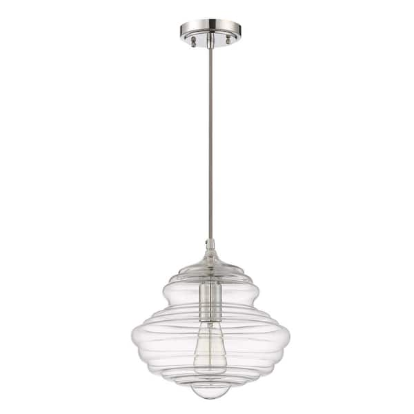 CRAFTMADE Pendant 60-Watt 1-Light Chrome Finish Dining/Kitchen Island ...