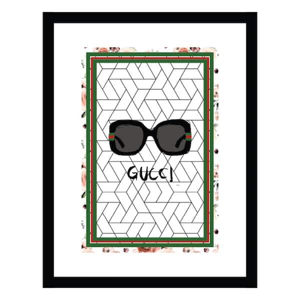 VENICE BEACH Collections Fashion Glam Designer Sunglasses by Fairchild Paris 1 Piece Framed Graphic Print Abstract 18 in. x 14 in.