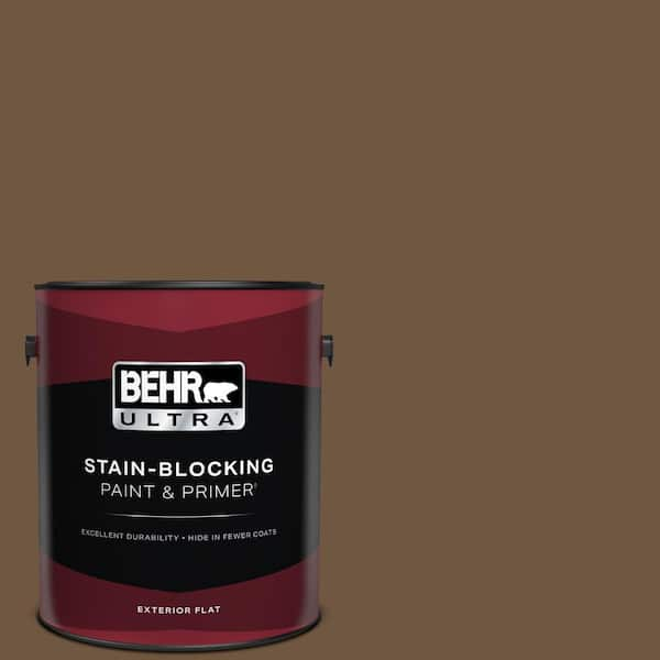 BEHR ULTRA 1 gal. Home Decorators Collection #HDC-FL15-04 Cinnamon Crumble Flat Exterior Paint & Primer