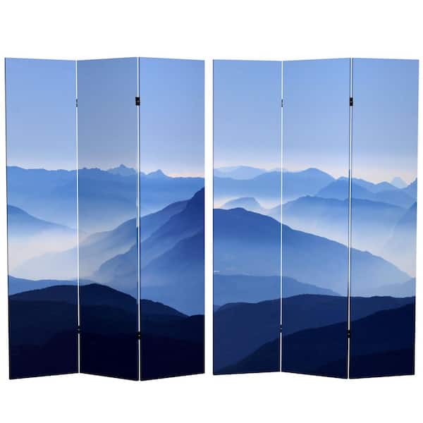 RED LANTERN 6 ft. Printed 3-Panel Room Divider