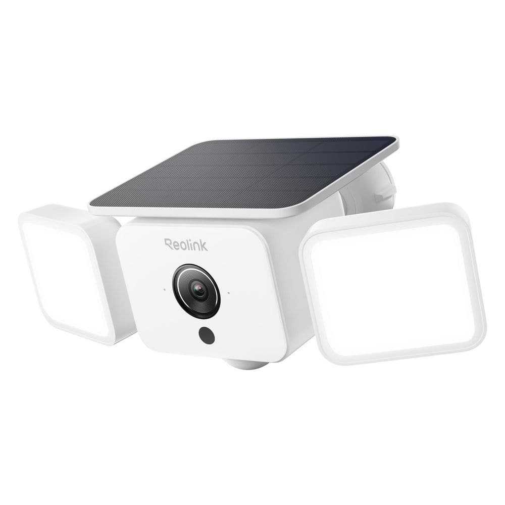 F310B Outdoor 2K 4MP Solar Security Floodlight Wireless Wi-Fi Ultra-Wide Camera, Adaptive Lighting, 1000 Lumens, White price history on PriceWatchPro