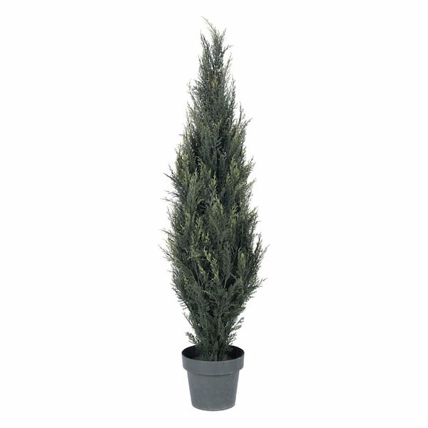 Vickerman 4 ft. Green Artificial Pond Cypress Cedar Everyday Tree in ...