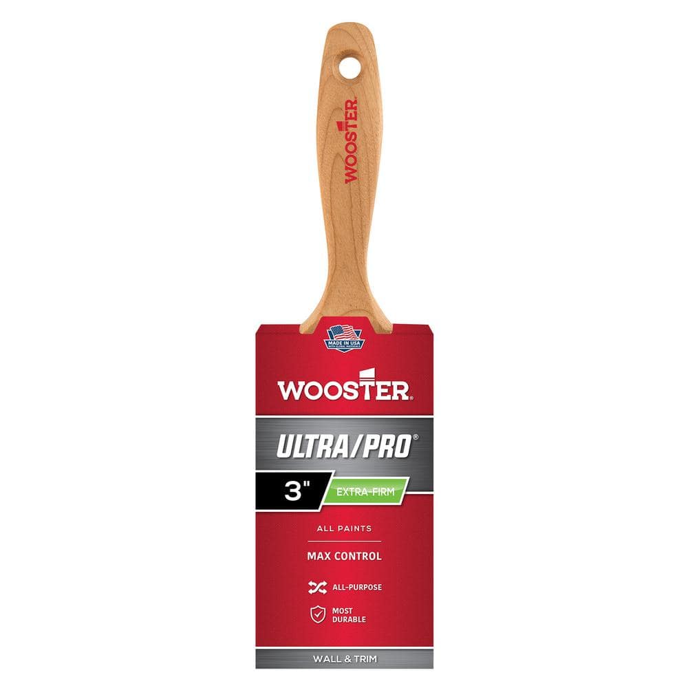 Wooster 3 in. Nylon Ultra/Pro Extra-Firm A Flat Brush