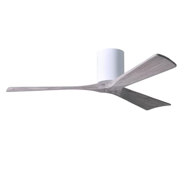 Atlas Irene 52 in. Indoor/Outdoor Gloss White Ceiling Fan with Remote